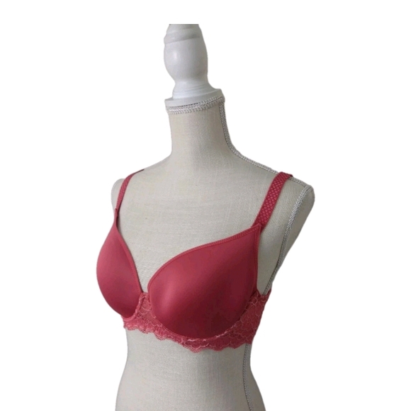 Simone Perele 12A316 Caresse 3D Plunge T-Shirt Unlined Underwire Bra US Size 32C - Picture 1 of 5